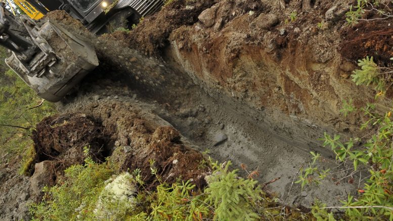 Trenching at Genesis Metals' Chevrier gold property in Quebec's Chibougamau gold camp. Credit: Genesis Metals.