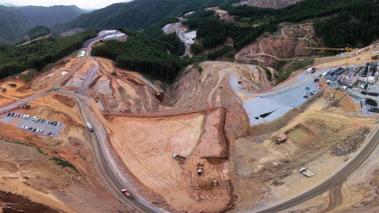 Grading and flotation facilities at the Skouries development project located in the Halkidiki Peninsula in northern Greece. Credit: Eldorado Gold.