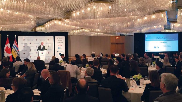 Tom Butler, CEO of the International Council of Mining and Metals (ICMM), delivers a speech to the Greater Vancouver Board of Trade in December. Credit: Greater Vancouver Board of Trade.