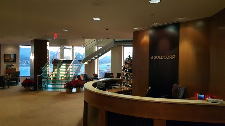 Entering Goldcorp's Vancouver head offices. Photo by Matthew Keevil.