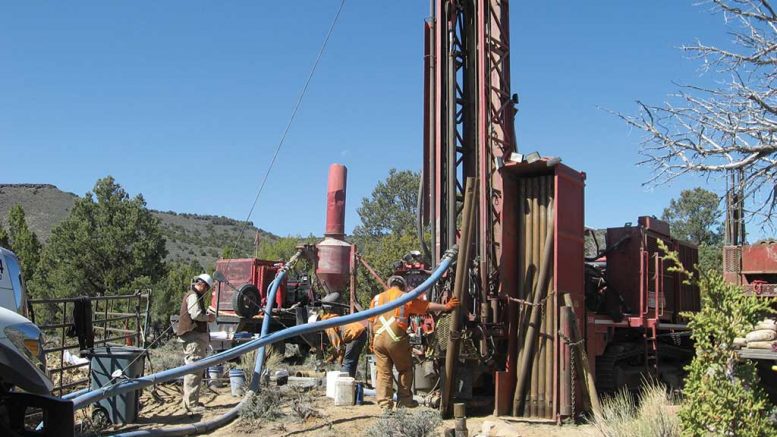 Drillers at NuLegacy Gold’s Red Hill gold property in Nevada. Credit: NuLegacy Gold.