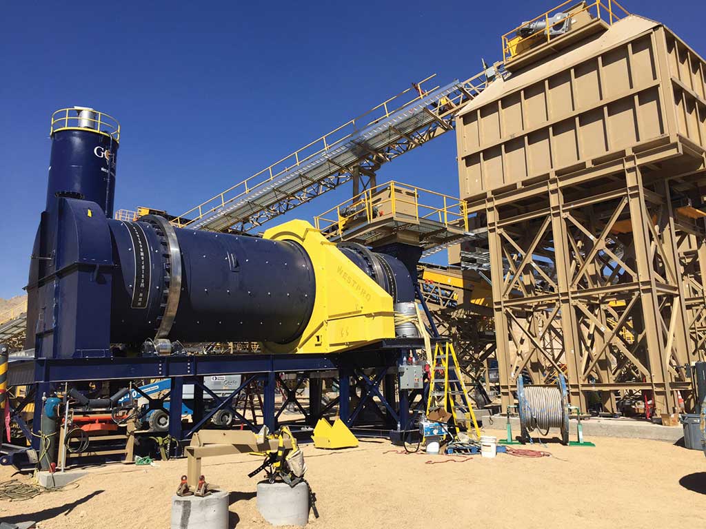 Processing facilities at Northern Vertex Mining’s Moss gold-silver mine in northwest Arizona. Credit: Northern Vertex Mining.