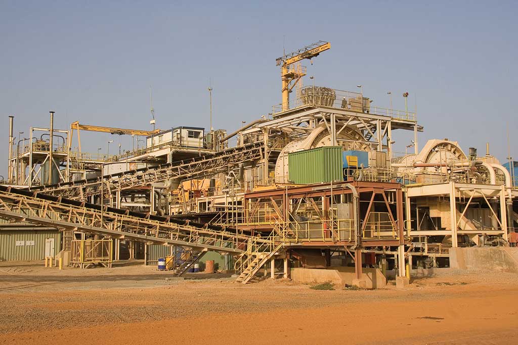 The mill at Teranga Gold’s Sabodala gold mine in Senegal. Credit: Teranga Gold.