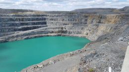 Looking west at the historic Z87 pit at Troilus Gold’s namesake gold project, 175 km north of Chibougamau, Quebec. Credit: Troilus Gold.