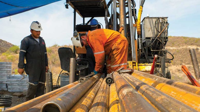 Drillers at SilverCrest Metals’ Las Chispas silver-gold project, 180 km northeast of Hermosillo, Mexico. Credit: SilverCrest Metals.