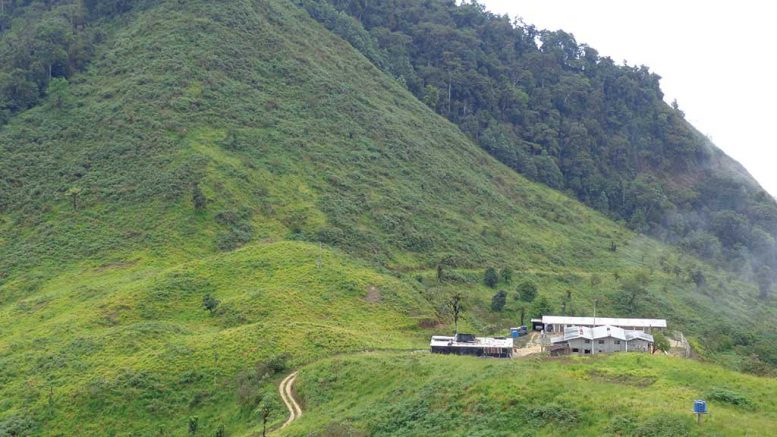 The camp at Lumina Gold’s Cangrejos gold project in Ecuador’s El Oro province. Credit: Lumina Gold.