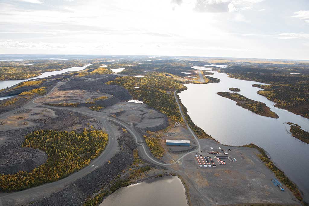 The airstrip at Nighthawk Gold’s Colomac gold project in the Northwest Territories. Credit: Nighthawk Gold.