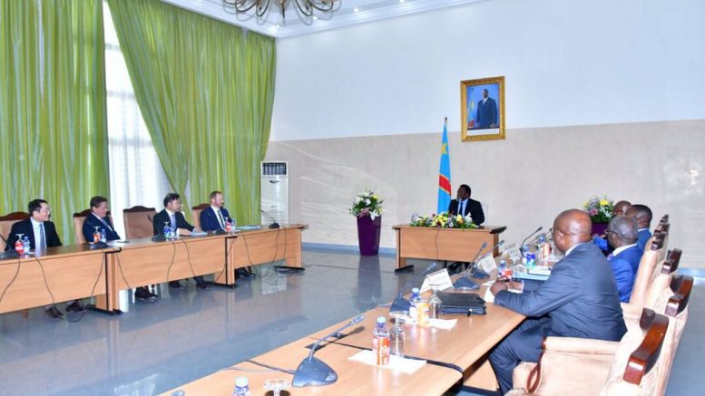 At a meeting between the government of the Democratic Republic of the Congo and foreign miners in Kinshasa on March 7, 2018. Credit: Business et Finances.