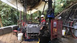 A driller at SolGold’s Cascabel copper-gold project in northern Ecuador. Credit: SolGold.