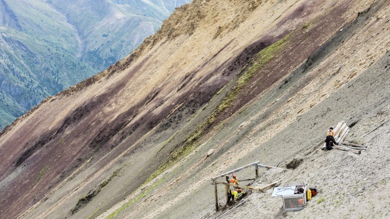 Staff at work on ATAC Resources's Rackla property. Credit: ATAC Resources.