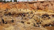 Artisanal cobalt miners in the Democratic Republic of the Congo, where Cobalt Blockchain is sourcing “conflict free” cobalt. Credit: Cobalt Blockchain.