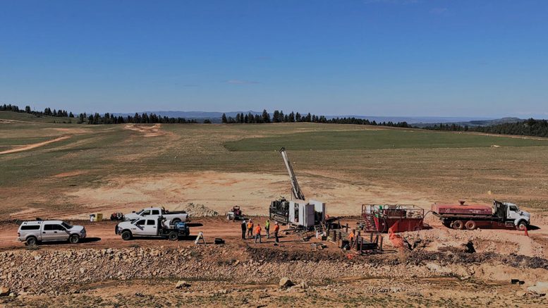 Drillers at Integra Resources’ DeLamar historic gold-silver project in southern Idaho. Credit: Integra Resources.