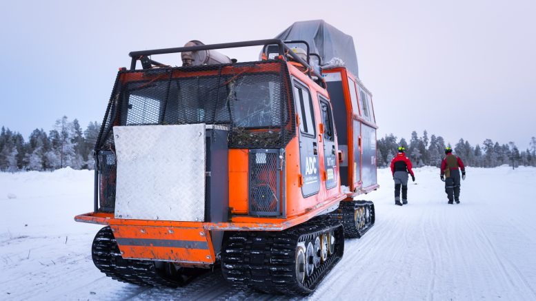 The Mawson exploration team at the company's Rompas-Rajapalot gold-cobalt project near in Finland, just outside the Arctic Circle. Credit: Mawson Resources.