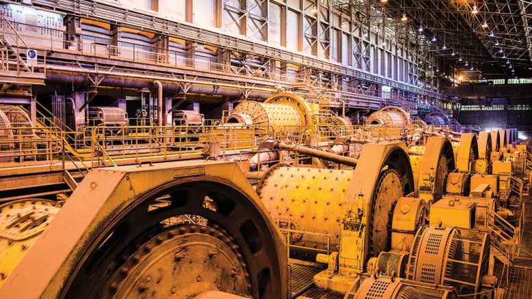 Processing equipment at Southern Copper’s Toquepala copper mine in southern Peru. Credit: Southern Copper.