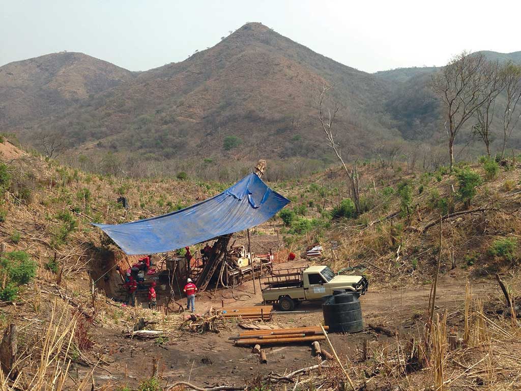 A drill site on the America vein at Condor Gold’s La India gold project in Nicaragua. Credit: Condor Gold.