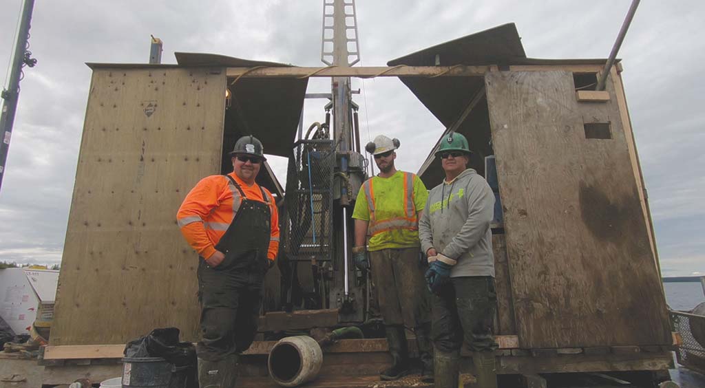 Drillers at Fission Uranium’s Patterson Lake South uranium project in Saskatchewan. Photo by Richard Quarisa.