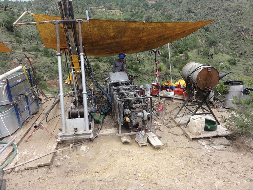 A driller at Almaden Minerals’ Ixtaca gold-silver project in Mexico. Credit: Almaden Minerals.