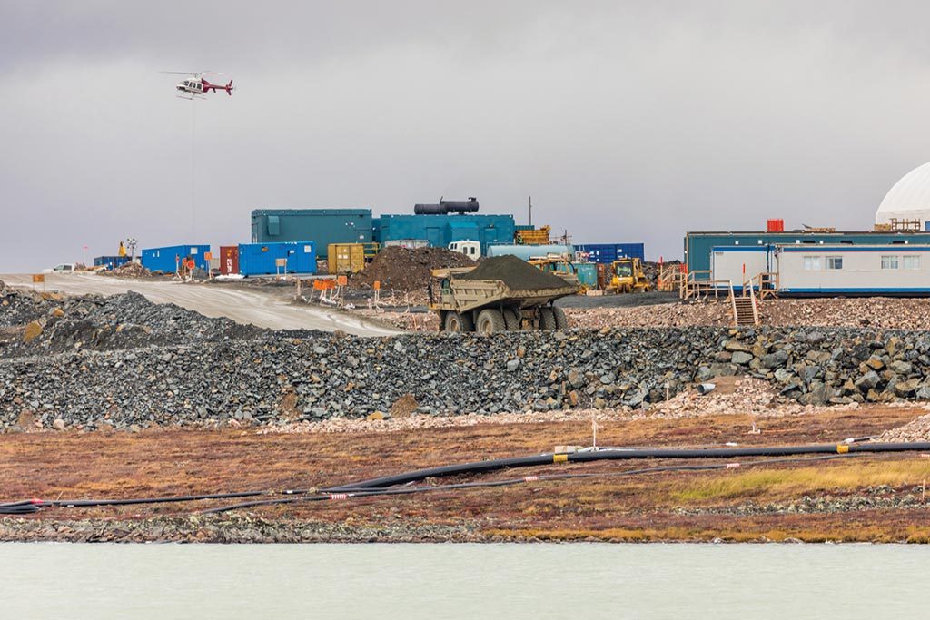 A haul truck at Agnico Eagle Mines’ Amaruq gold deposit in Nunavut. Credit: Agnico Eagle Mines.