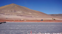 Leach pad geomembrane installation at Fortuna Silver Mines' Lindero gold project in northern Argentina. Credit: Fortuna Silver Mines