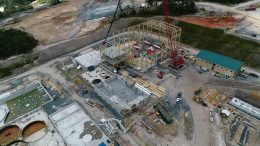 The processing plant under construction at Lundin Gold’s Fruta del Norte gold mine in southern Ecuador in November 2018. Credit: Lundin Gold.