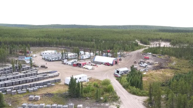The camp at Denison Mines’ Wheeler River uranium project in northern Saskatchewan. Credit: Denison Mines.