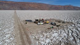 A drill site at Neo Lithium Tres Quebradas (3Q) lithium brine project in Argentina’s Catamarca province. Credit: Neo Lithium.