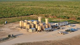 Uranium Energy’s Palangana ISR uranium mine, which is on care and maintenance, in south Texas. Credit: Uranium Energy.