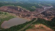 The collapsed Dam 1 at Vale's Feijao iron ore mine in Brazil's Minas Gerais state. Credit: Tweet by John O'Leary @OLjohnel.