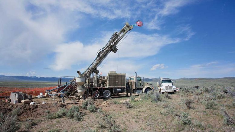 A drill site at American Pacific Mining’s Tuscarora gold project in Nevada. Credit: American Pacific Mining.