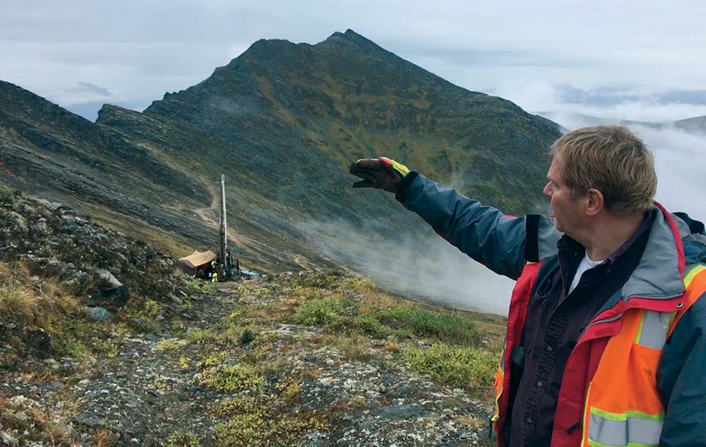 Rick Van Nieuwenhuyse, president and CEO of Vancouver-based Trilogy Metals, at the company’s Arctic polymetallic project in Alaska’s Ambler district. Credit: Trilogy Metals.