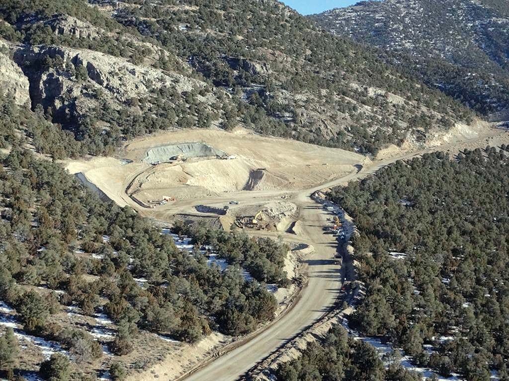An aerial view of Barrick Gold's Goldrush gold project in Nevada. Credit: Barrick Gold.