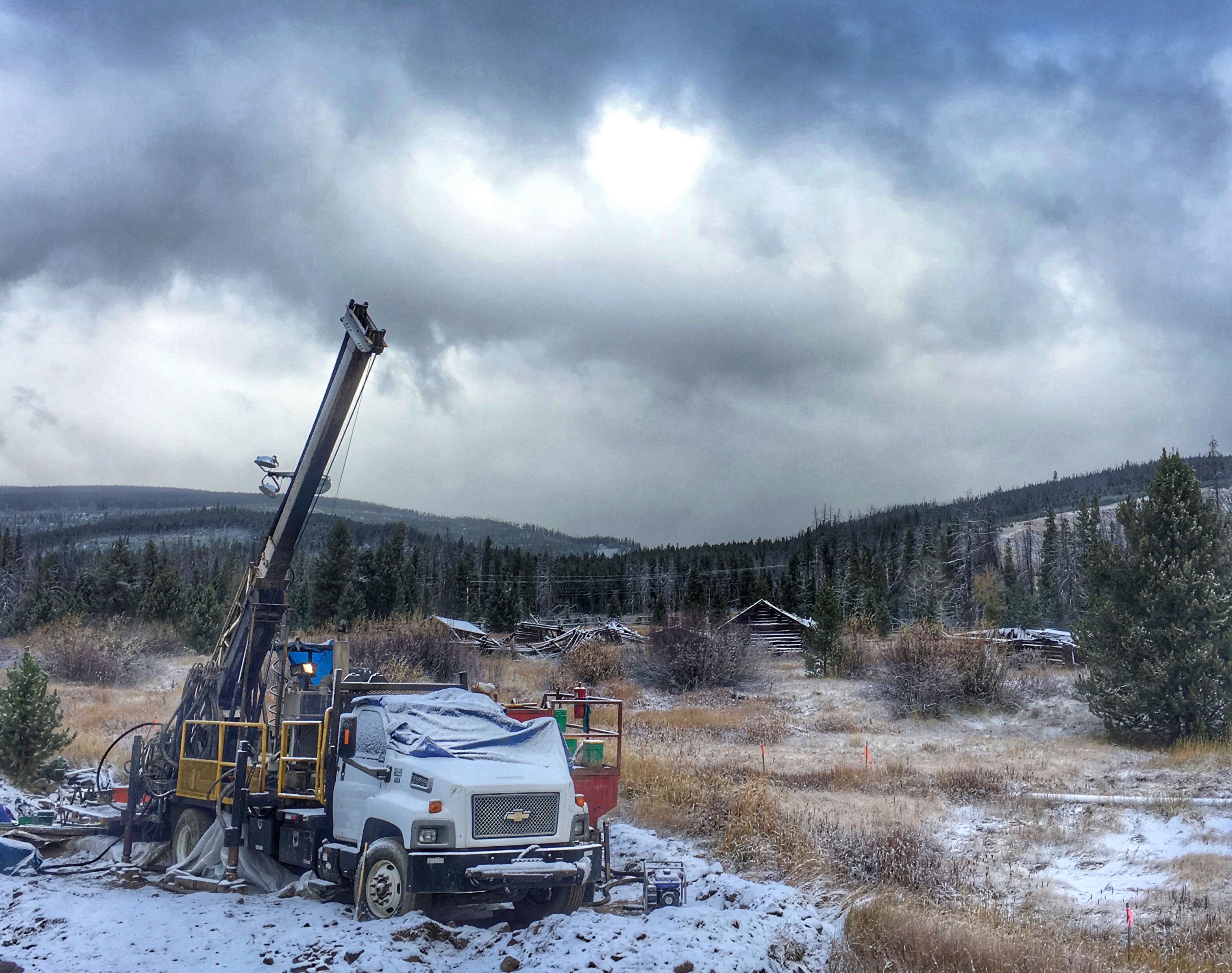 A drill at Revival's Beartrack gold project in Idaho. Credit: Revival Gold.