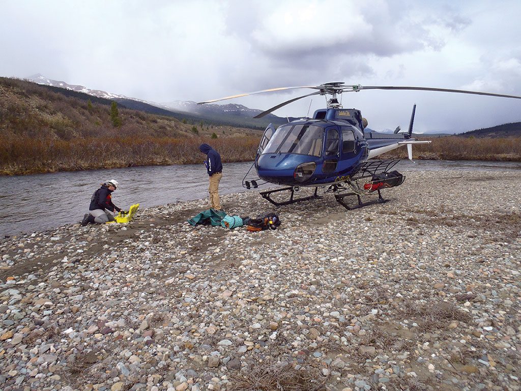 Water-quality sampling at Kutcho Copper’s namesake project in British Columbia. Credit: Kutcho Copper.