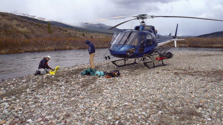 Water-quality sampling at Kutcho Copper’s namesake project in British Columbia. Credit: Kutcho Copper.