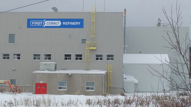 First Cobalt’s refinery in Ontario. Credit: First Cobalt.