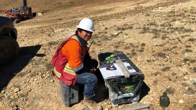 A geologist at Integra Resources’ DeLamar gold property in Idaho. Credit: Integra Resources.