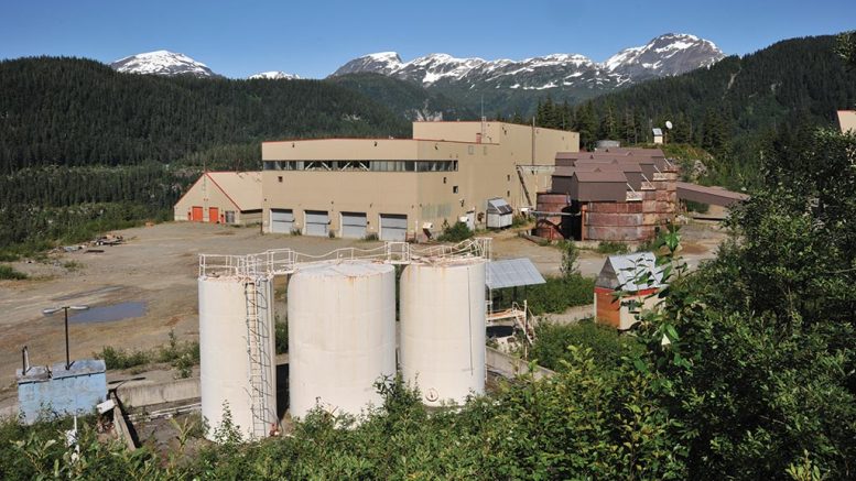 The historic mill at Ascot Resources’ Premier gold project in British Columbia. Credit: Ascot Resources.