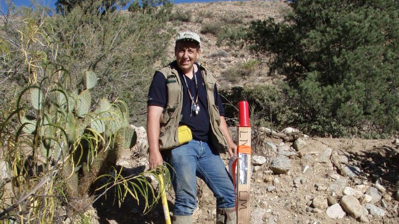 Tim Marsh, president and CEO of Bell Copper, at the Perseverance copper project in Arizona. Credit: Bell Copper.