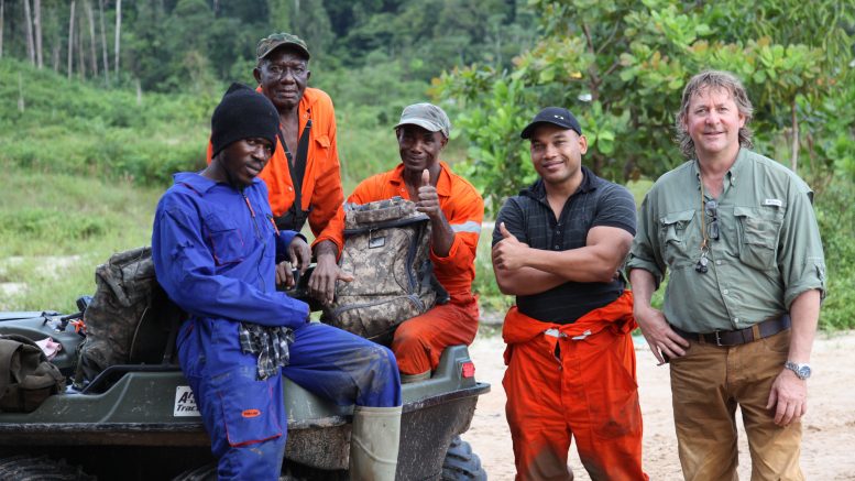 Jon North at the Nassau project in Suriname. Credit: 79North.