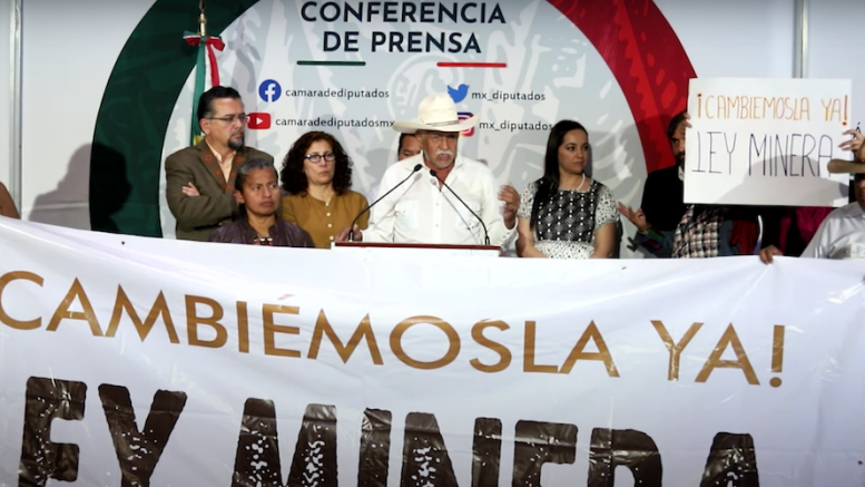 MPs from the ruling Morena party advocating for the overhaul of Mexico’s mining laws