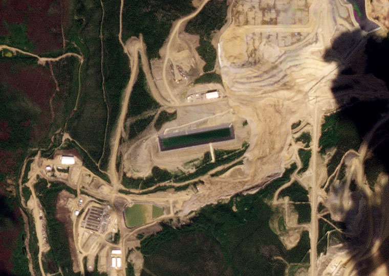 Victoria Gold Eagle Mine Landslide Planet Labs Aft